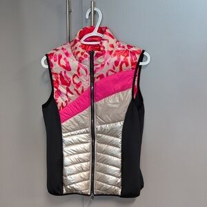 Scarlett Metallic Silver Puffer Vest